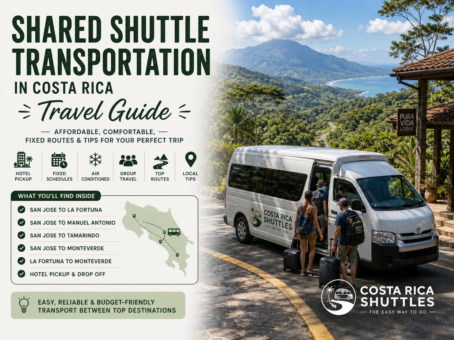 Shared Shuttle Transportation in Costa Rica