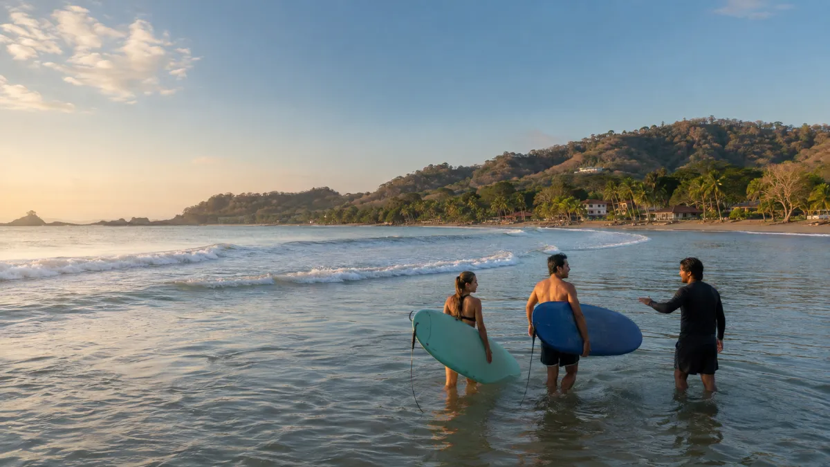 Surfing in Samara Costa Rica